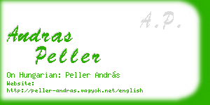 andras peller business card